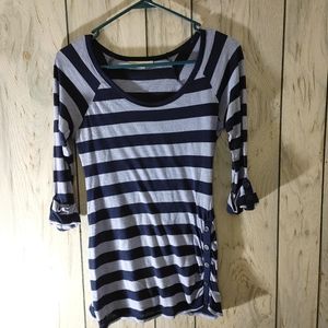 Derek Heart Striped Long sleeve shirt